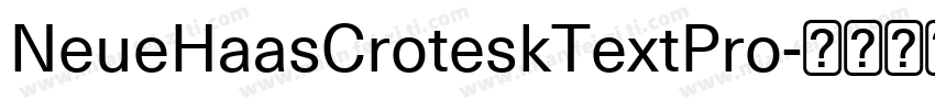 NeueHaasCroteskTextPro字体转换