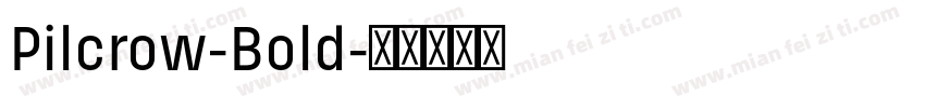 Pilcrow-Bold字体转换
