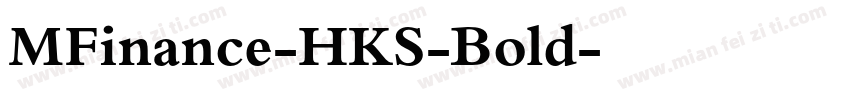 MFinance-HKS-Bold字体转换
