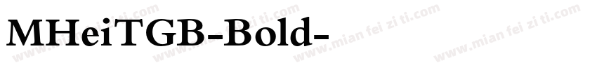 MHeiTGB-Bold字体转换