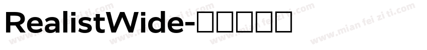 RealistWide字体转换
