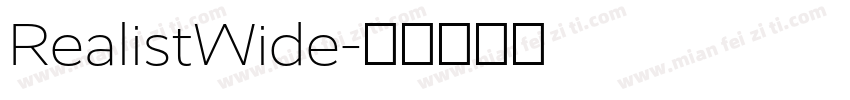 RealistWide字体转换