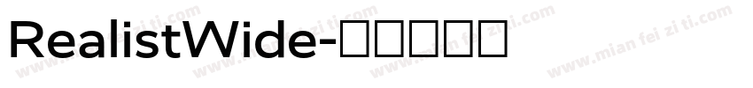 RealistWide字体转换