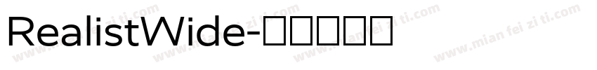 RealistWide字体转换