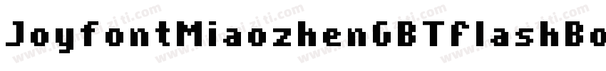 JoyfontMiaozhenGBTFlashBold字体转换
