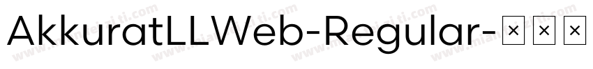 AkkuratLLWeb-Regular字体转换