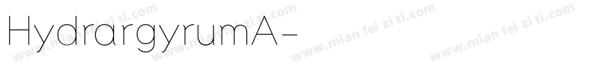 HydrargyrumA字体转换
