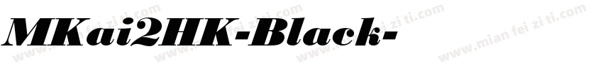 MKai2HK-Black字体转换