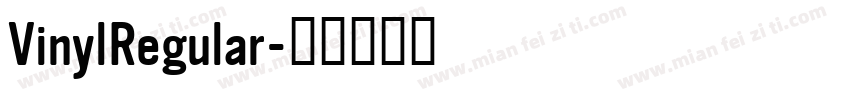 VinylRegular字体转换