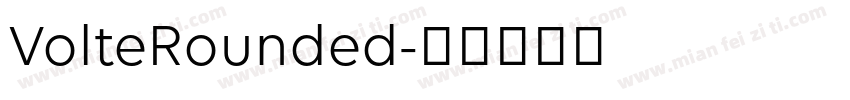 VolteRounded字体转换