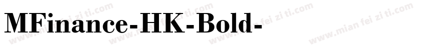 MFinance-HK-Bold字体转换