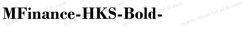 MFinance-HKS-Bold字体转换