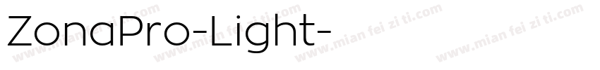 ZonaPro-Light字体转换