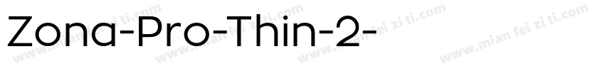 Zona-Pro-Thin-2字体转换