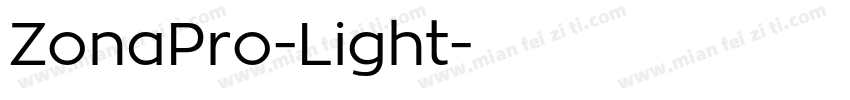 ZonaPro-Light字体转换