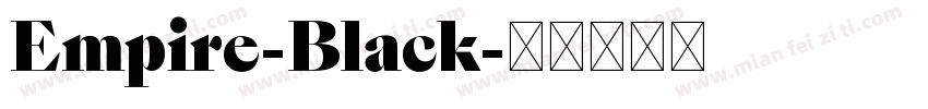 Empire-Black字体转换