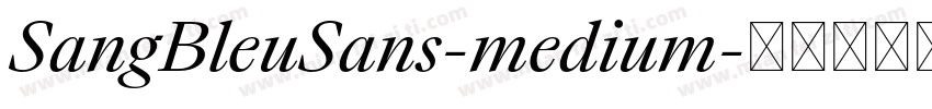 SangBleuSans-medium字体转换