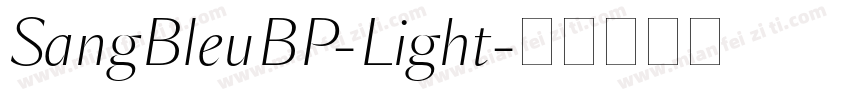 SangBleuBP-Light字体转换
