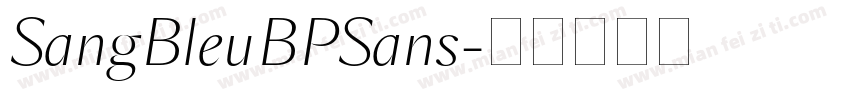 SangBleuBPSans字体转换