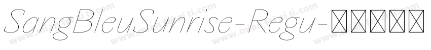 SangBleuSunrise-Regu字体转换