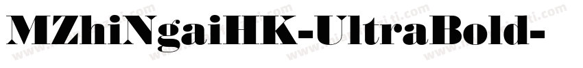MZhiNgaiHK-UltraBold字体转换