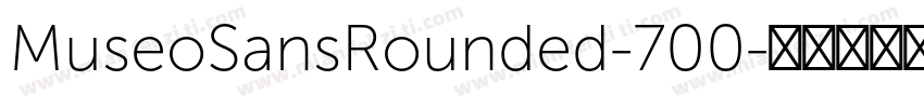 MuseoSansRounded-700字体转换