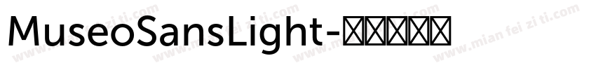 MuseoSansLight字体转换