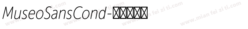 MuseoSansCond字体转换