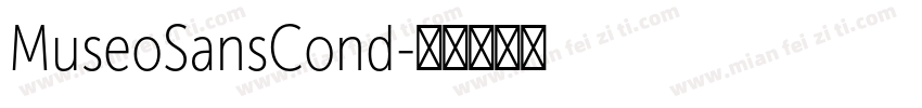 MuseoSansCond字体转换