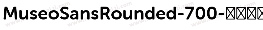 MuseoSansRounded-700字体转换
