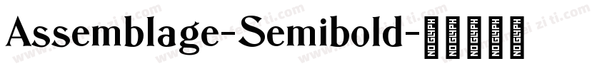 Assemblage-Semibold字体转换