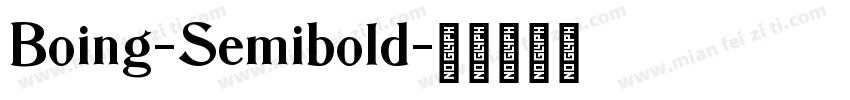 Boing-Semibold字体转换