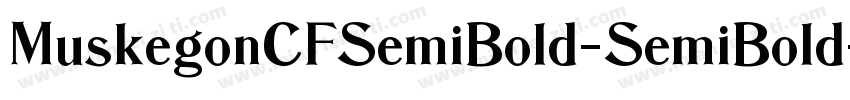 MuskegonCFSemiBold-SemiBold字体转换