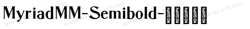 MyriadMM-Semibold字体转换