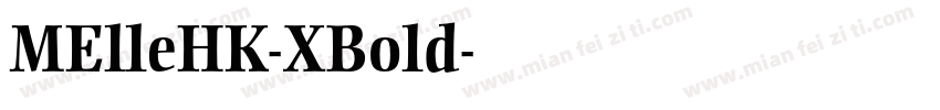 MElleHK-XBold字体转换