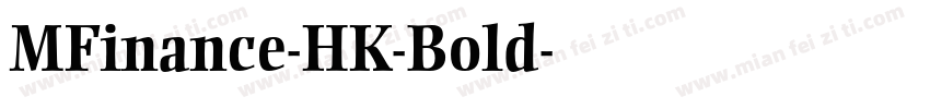 MFinance-HK-Bold字体转换