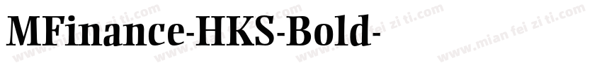 MFinance-HKS-Bold字体转换