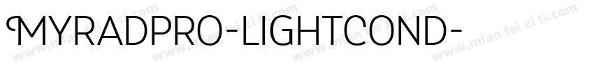Myradpro-lightcond字体转换