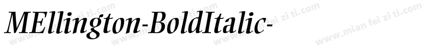 MEllington-BoldItalic字体转换