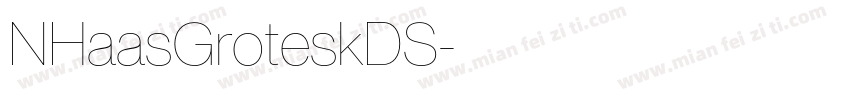 NHaasGroteskDS字体转换