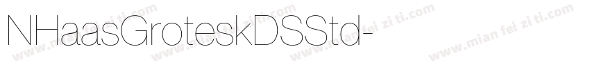 NHaasGroteskDSStd字体转换