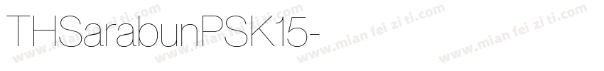 THSarabunPSK15字体转换