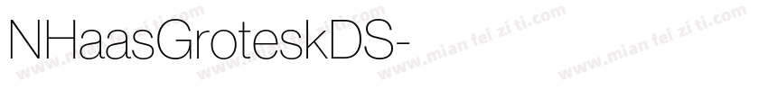 NHaasGroteskDS字体转换