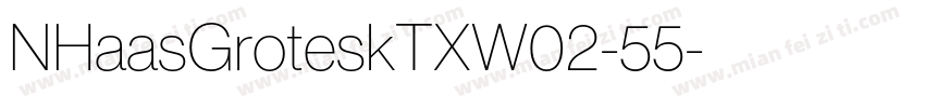 NHaasGroteskTXW02-55字体转换