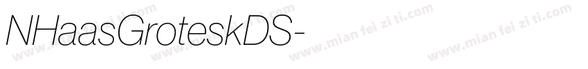 NHaasGroteskDS字体转换