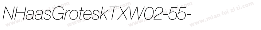 NHaasGroteskTXW02-55字体转换