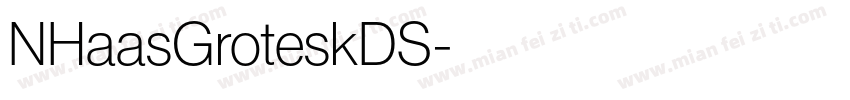 NHaasGroteskDS字体转换