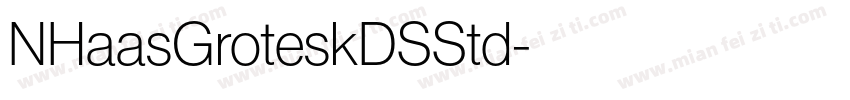 NHaasGroteskDSStd字体转换
