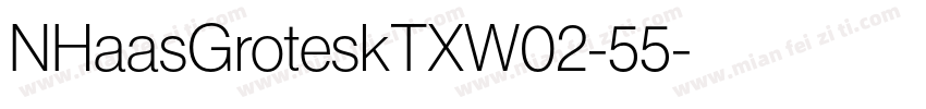 NHaasGroteskTXW02-55字体转换