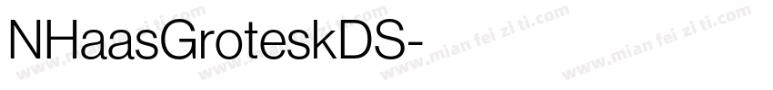 NHaasGroteskDS字体转换